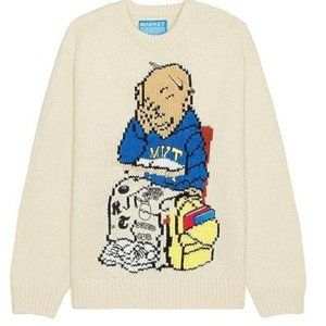 MARKET $150 Revolve "Making The Grade Bear" Sweater NWT Size XL